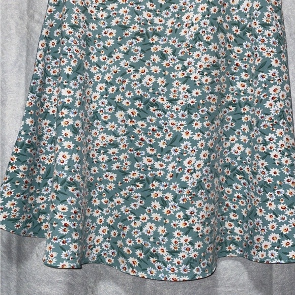 SHEIN Puff Sleeve Ruched Front Floral Dress X-Small - Picture 9 of 15